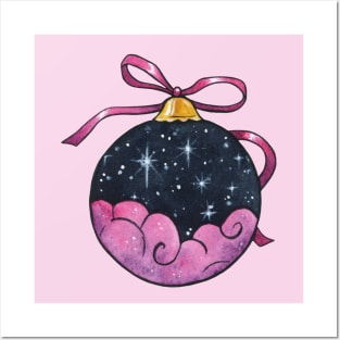 Starry Night Christmas Bauble Posters and Art